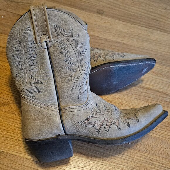 W Cowboy Boots Leather - Picture 1 of 6